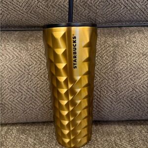 Starbucks Gold Textured Tumbler